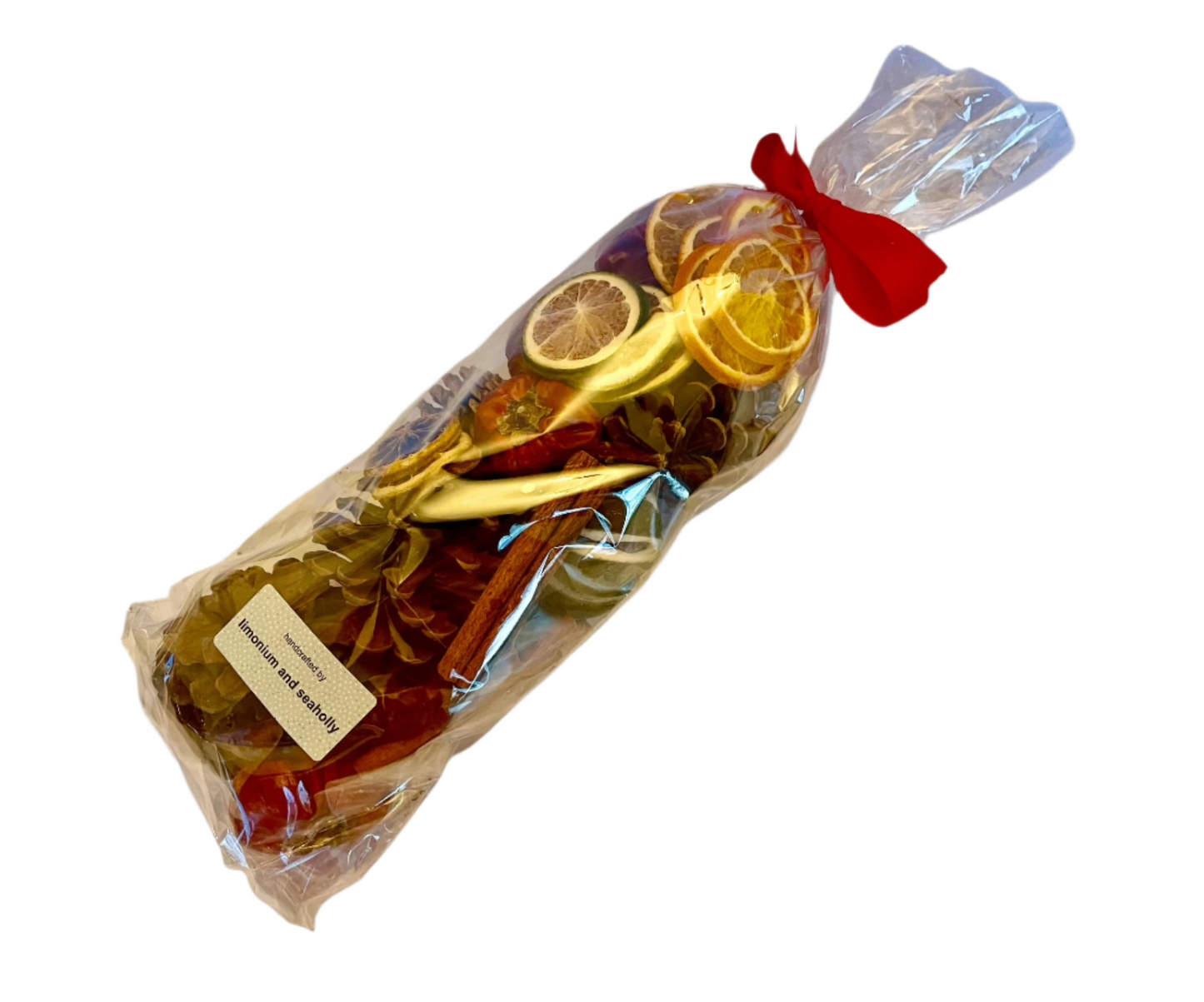 Xmas Dried Fruits, Cones and Cinnamon Pot Pourri Bag